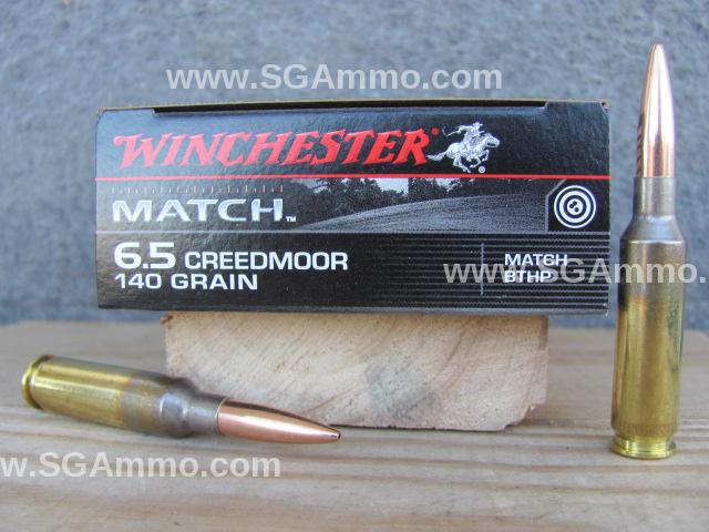 200 Round Case - 6.5 Creedmoor 140 Grain BTHP Winchester Match Ammo - S65CM